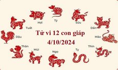 Tử vi 12 con giáp hôm nay 4/10: Mão suôn sẻ, Thân sự nghiệp may mắn