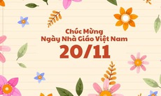 Những mẫu thiệp chúc mừng ngày Nhà giáo Việt Nam 20/11 đẹp nhất 2024