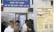 Thành phố Hồ Chí Minh thiếu khoảng 250.000 phôi bằng lái xe