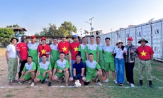 Lực lượng gìn giữ hòa bình Việt Nam giao lưu thể thao với cảnh sát Ghana tại Nam Sudan