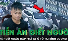 Kẻ ngổ ngáo đập phá xe ô tô sau va chạm có tiền án giết người