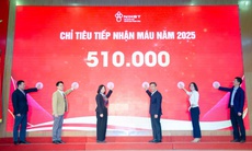 Năm 2025, dự kiến tiếp nhận khoảng 510.000 đơn vị máu