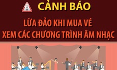 Cảnh báo lừa đảo khi mua vé xem các chương trình âm nhạc qua mạng