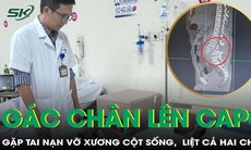 Xe tải đâm vào cột điện, người đàn ông ngồi ghế phụ bị vỡ hoàn toàn đốt xương cột sống, liệt hai chân