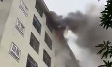 Cháy căn hộ chung cư 7 tầng ở TP. Vinh