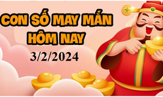 Con số may mắn hôm nay 3/2/2024: Tham khảo số tài lộc ngày mới theo tuổi
