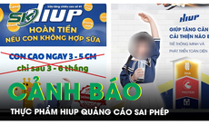 Cảnh báo: Thực phẩm bảo vệ sức khỏe Hiup quảng cáo sai phép