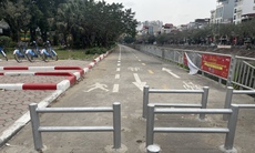 Hà Nội: Vắng lặng tại đường dành riêng cho xe đạp sau 1 tháng thông tuyến