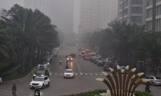 Sáng nay không khí Hà Nội tiếp tục ô nhiễm với tầm nhìn giảm thấp
