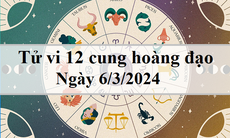Tử vi 12 cung hoàng đạo hôm nay 6/3/2024: Song Tử chăm chỉ, Thiên Bình tích cực