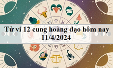 Tử vi 12 cung hoàng đạo hôm nay 11/4/2024: Bảo Bình êm đềm, Song Ngư khó khăn