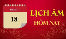 Lịch âm 18/4 - Âm lịch hôm nay 18/4 - Lịch vạn niên ngày 18/4/2024
