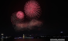 Mãn nhãn màn bắn pháo hoa rực sáng trên bầu trời Phú Thọ dịp Lễ hội đền Hùng 2024
