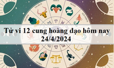 Tử vi 12 cung hoàng đạo hôm nay 24/4: Cự Giải nghiêm khắc, Bảo Bình vui vẻ