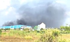 Cháy nhà máy xay xát lúa gạo tại Long An