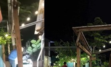 Đang uống cà phê cô giáo bị bê tông rơi vào người tử vong