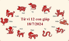 Tử vi 12 con giáp hôm nay 18/7/2024: Hợi dư giả, Ngọ tài lộc khả quan