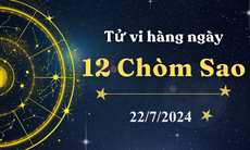 Tử vi 12 cung hoàng đạo hôm nay 22/7/2024: Bọ Cạp bốc đồng, Thiên Bình hài hòa
