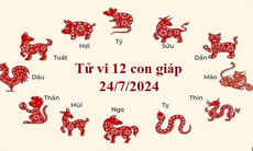 Tử vi 12 con giáp hôm nay 24/7/2024: Mùi vất vả, Mão thuận lợi