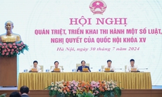 Thủ tướng chủ trì Hội nghị quán triệt, triển khai một số luật, nghị quyết của Quốc hội