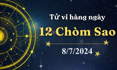 Tử vi 12 cung hoàng đạo hôm nay 8/7/2024: Bạch Dương hiếu thắng, Ma Kết nhạy cảm