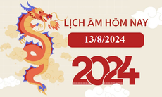 Lịch âm 13/8 - Âm lịch hôm nay 13/8 - Lịch vạn niên ngày 13/8/2024