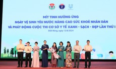 Mít tinh hưởng ứng Ngày Vệ sinh yêu nước nâng cao sức khỏe nhân dân, phát động cuộc thi Cơ sở y tế Xanh - Sạch - Đẹp lần thứ I