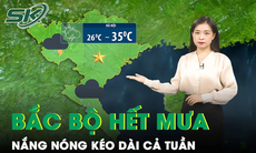 Mưa giông kết thúc ở Bắc Bộ, thời tiết nắng nóng quay trở lại đến hết tuần