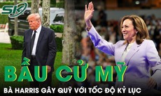 Bà Harris lập kỷ lục gây quỹ tranh cử, dẫn trước ông Trump ở các cuộc thăm dò