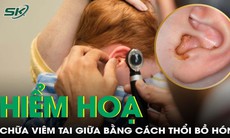 Hiểm hoạ khi chữa viêm tai giữa bằng cách thổi bồ hóng, bột đá