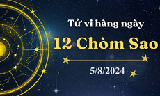 Tử vi 12 cung hoàng đạo hôm nay 5/8/2024: Song Tử vui vẻ, Bạch Dương tẻ nhạt
