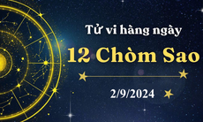 Tử vi 12 cung hoàng đạo hôm nay 2/9/2024: Song Tử chăm chỉ, Sư Tử năng động