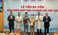 Hai bệnh nhân ghép thận từ tạng hiến của chàng trai Hà Nội chết não đã được ra viện