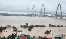 [LIVE] Lũ lớn trên sông Hồng tại Hà Nội không thể gây ngập vào nội đô