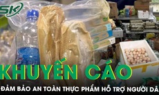 Bộ Y tế khuyến cáo đảm bảo an toàn với thực phẩm hỗ trợ người dân vùng bão, lũ 