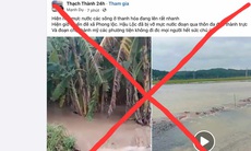 Không có chuyện vỡ đê tại Thanh Hóa như tin đồn