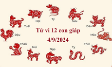 Tử vi 12 con giáp hôm nay 4/9/2024: Tý yên bình, Tuất rắc rối