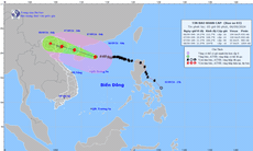 Chiều tối và đêm nay, bão số 3 sẽ quần thảo ở Vịnh Bắc Bộ