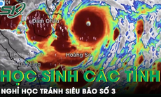 Siêu bão Yagi thẳng tiến Bắc bộ với sức gió “khủng”, loạt tỉnh thành cho học sinh nghỉ học