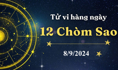 Tử vi 12 cung hoàng đạo hôm nay 8/9/2024: Bọ Cạp phấn chấn, Bạch Dương bất an