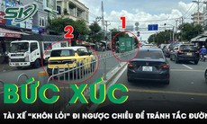 Sáng 9/9: Bức xúc tài xế lái ô tô đi ngược chiều để tránh xếp hàng dù có dải phân cách