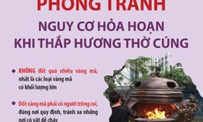 Phòng tránh nguy cơ hỏa hoạn khi thắp hương thờ cúng