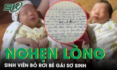 Bé gái sơ sinh bị bỏ rơi cùng lời nhắn 'em là sinh viên không nuôi được con'