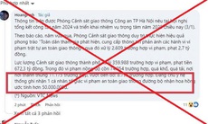 'Thanh niên thu về 50 triệu 'hoa hồng' sau 1 ngày tố giác vi phạm giao thông' là tin bịa đặt