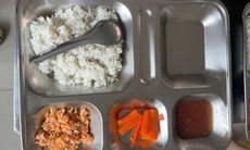 Hiệu trưởng ở Huế lên tiếng về hình ảnh bữa ăn bán trú chỉ có tôm chấy, cà rốt
