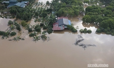Nhà cửa, hoa màu chìm trong biển nước sau bão số 10