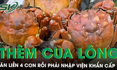 Thèm cua lông, người đàn ông ăn liền 4 con rồi phải nhập viện khẩn cấp