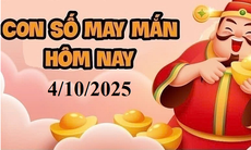 Con số may mắn hôm nay 4/10 - số tài lộc 12 con giáp theo năm sinh