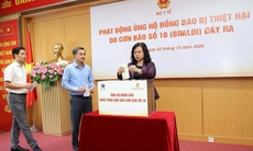 Bộ trưởng Đào Hồng Lan kêu gọi cán bộ công chức, người lao động ngành y tế ủng hộ đồng bào bị thiệt hại do bão số 10