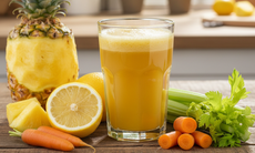 Tác dụng bất ngờ của ly nước ép dứa, cà rốt, cần tây và chanh